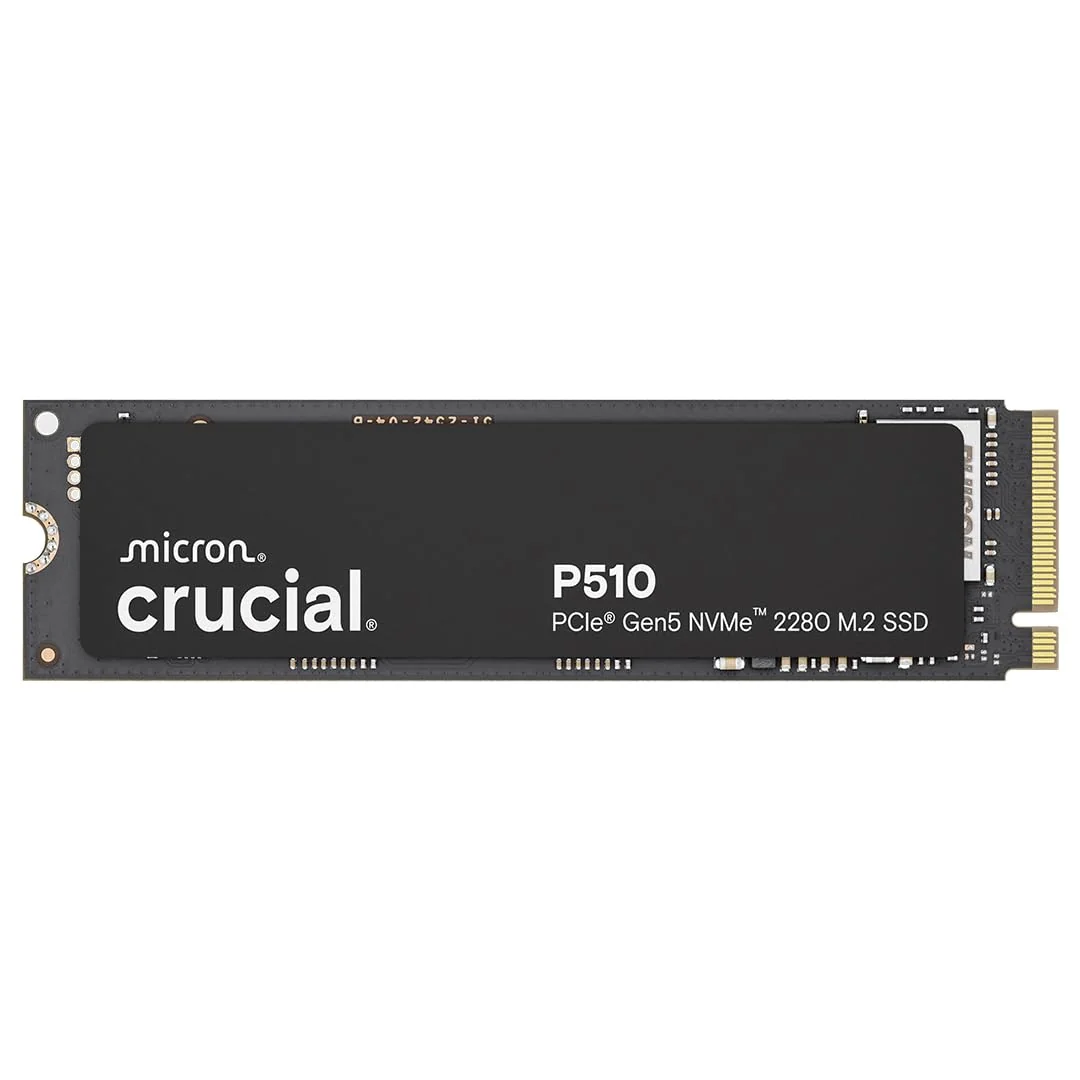 Crucial SSD NVMe P510 1TB Gen5, até 11.000 MB/s, SSD PCIe 5.0 M.2 2280, unidade de estado sólido…
