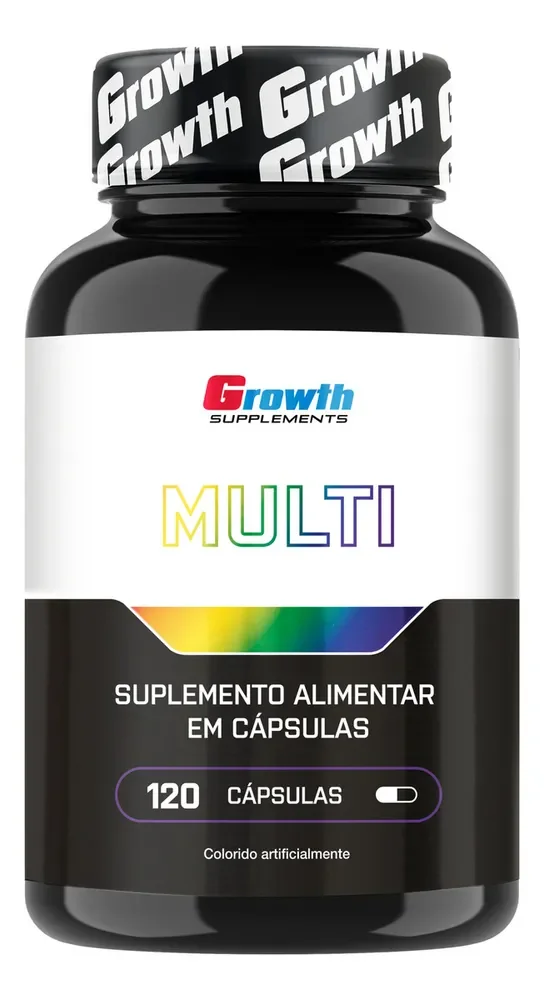 ✨Multivitamínico 120 Cáps. Growth Supplements - Sabor Neutro (Nova Fórmula)✨️