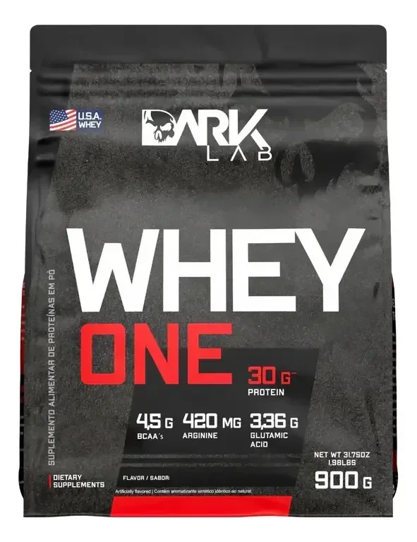 Whey One Baunilha Pro Com Bcaa E Aminoácidos 900g Dark Lab
