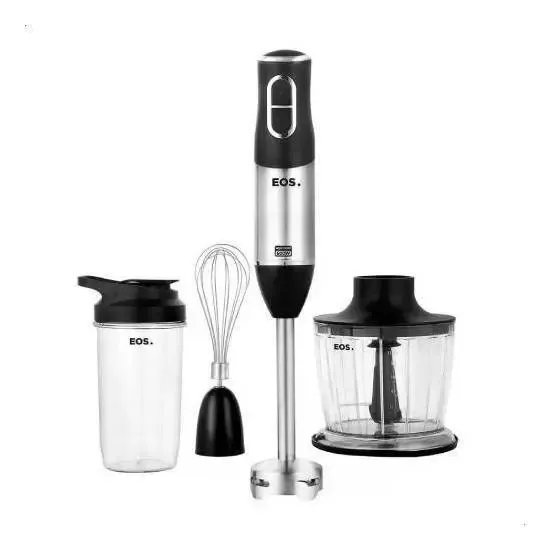Mixer EOS EMX02 aço inoxidável e preto 60 Hz 600W