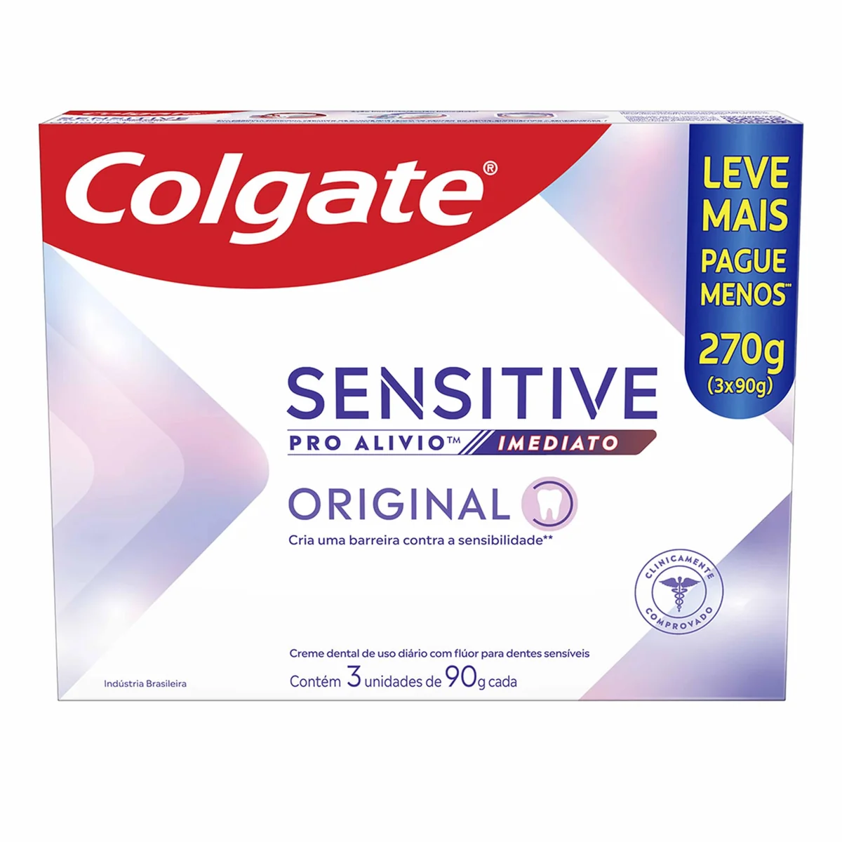 Colgate Sensitive Pro Alívio Imediato Creme Dental, 3x90g