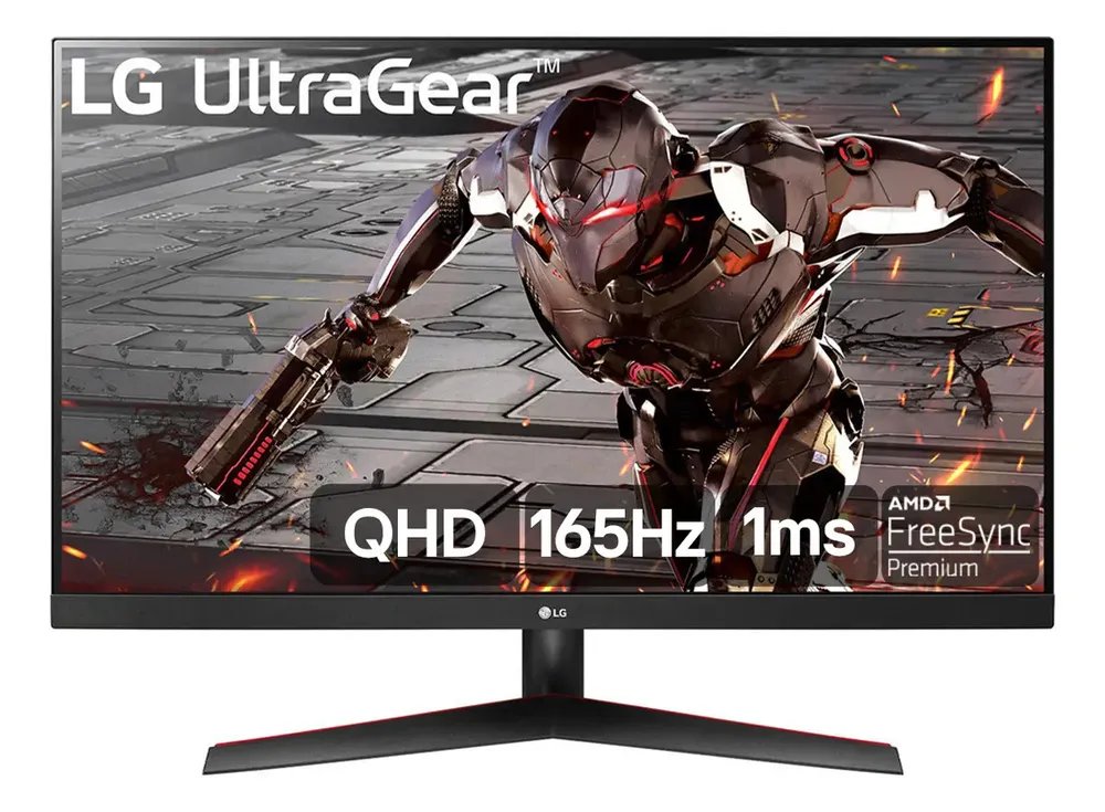 LG UltraGear Monitor Gamer 32" VA 165Hz 1ms (MBR) QHD 2K (2560x1440) HDR10 AMD FreeSync, Preto…