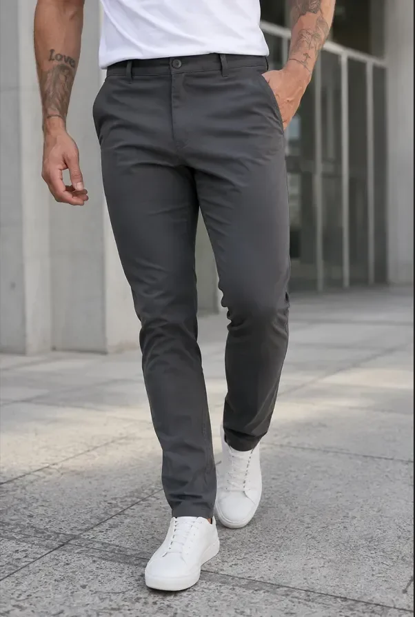 ⚫️ Calça Sarja Masculina Slim Elastano Bolso Faca Esporte Lycra
