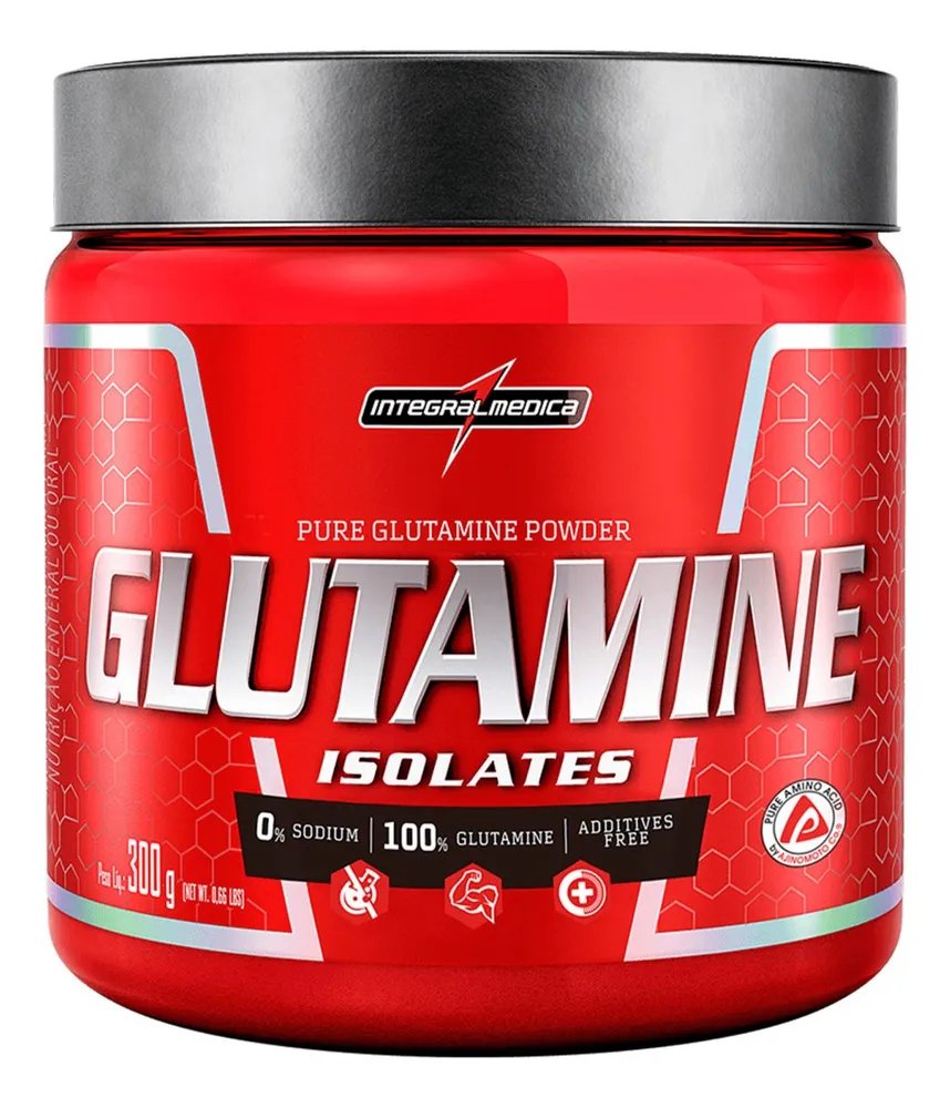 Suplemento Glutamina Em Po Sem Sabor 300g Integralmedica