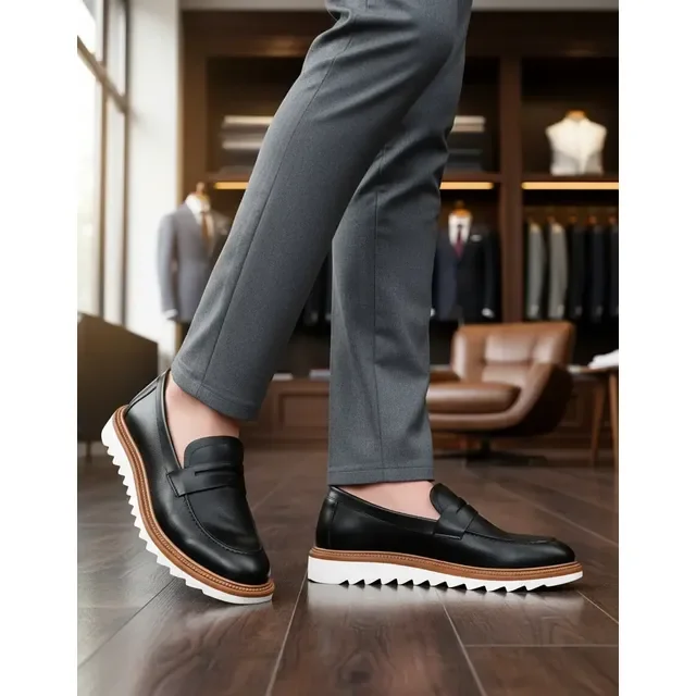 Sapato Mocassim Loafer Gugi Tratorado Conforto Premium