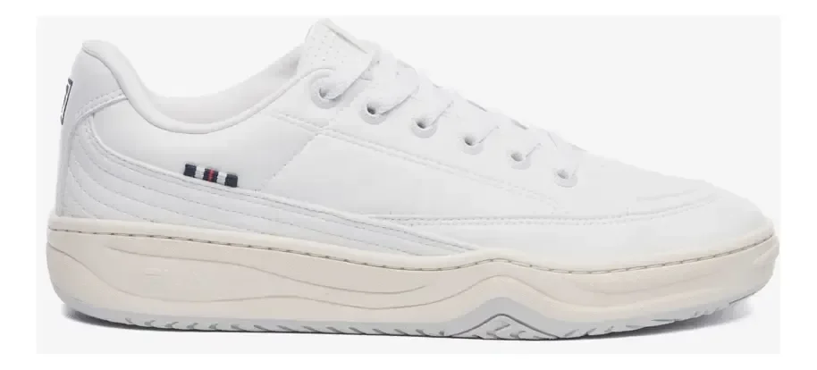 Tênis Masculino Clubhouse 99 Fila Branco/marinho/bege Liso