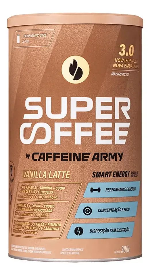 Supercoffee 30 380g Super Coffee Caffeine Army Sabor Baunilha