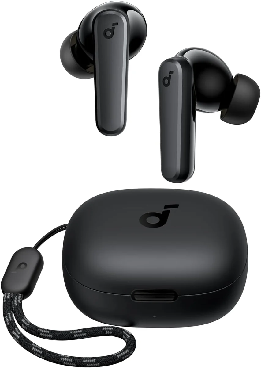 soundcore R50i da Anker, Fone de Ouvido Bluetooth 5.3 Sem Fio, 2 Mics IA | Bass UP, Graves Potentes, Drivers de 10mm, 30H, Resistência à Água TWS, Personalização de Som via App para Academia, IPX5