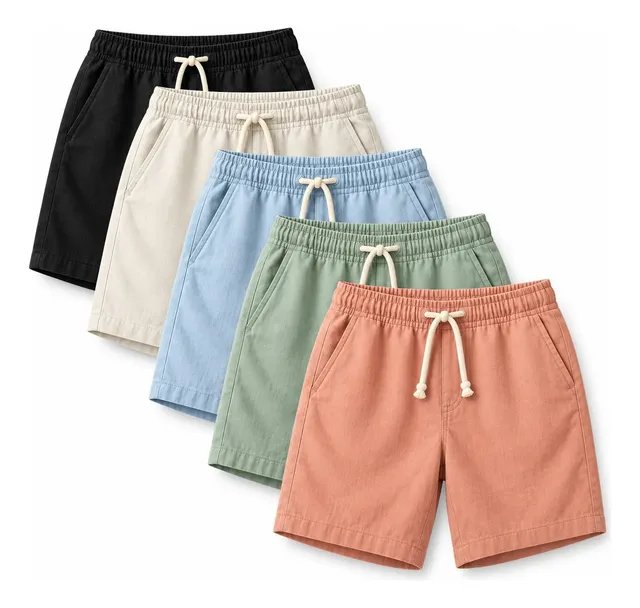 Kit 5 Bermuda Short Moletom Masculino Bolso Academia Corrida (P ao GG)