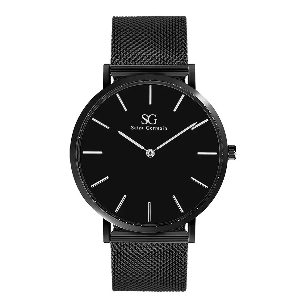 Relógio Masculino Preto Saint Germain Houston Full Black 40mm