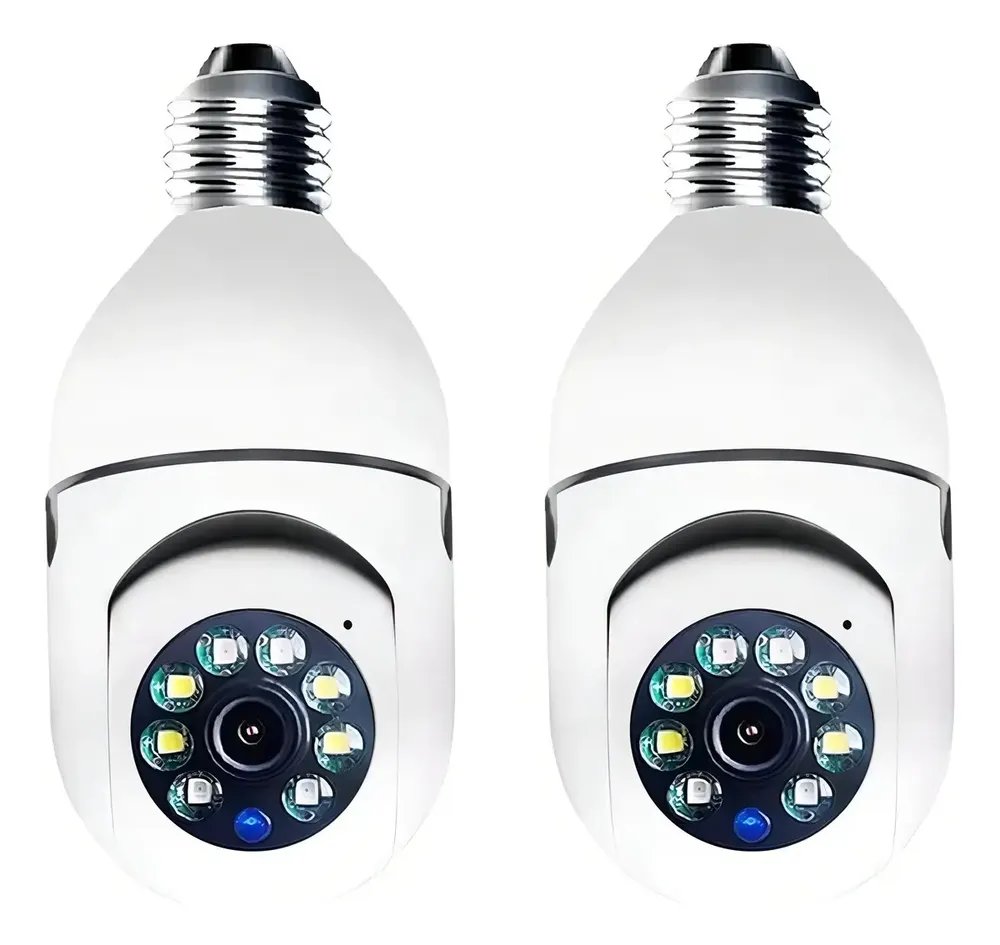 Kit 2 Câmeras Segurança Ip Wifi 360° Inteligente Full Hd