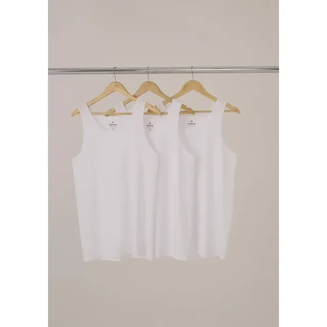 🔥Kit Com 3 Regatas  Básicas Slim Hering