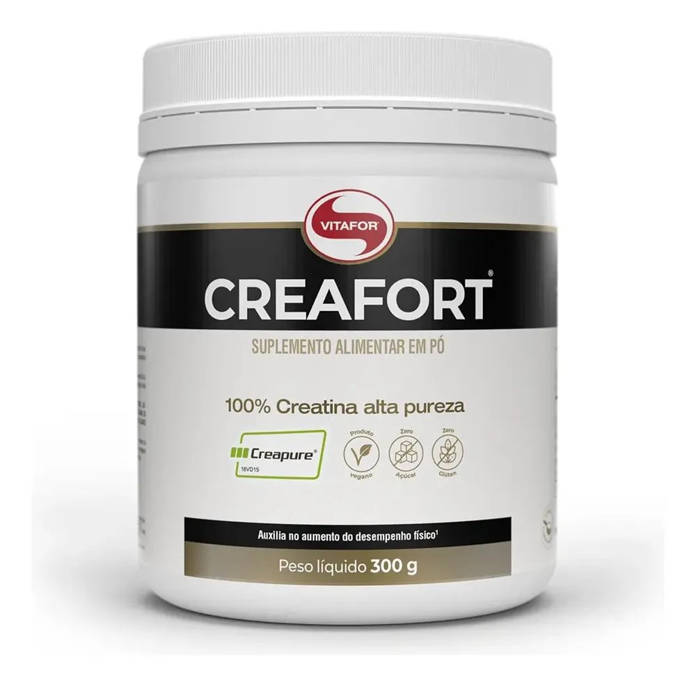 Creatina Monohidratada Creafort Sem Sabor 300g Vitafor Sem Sabor