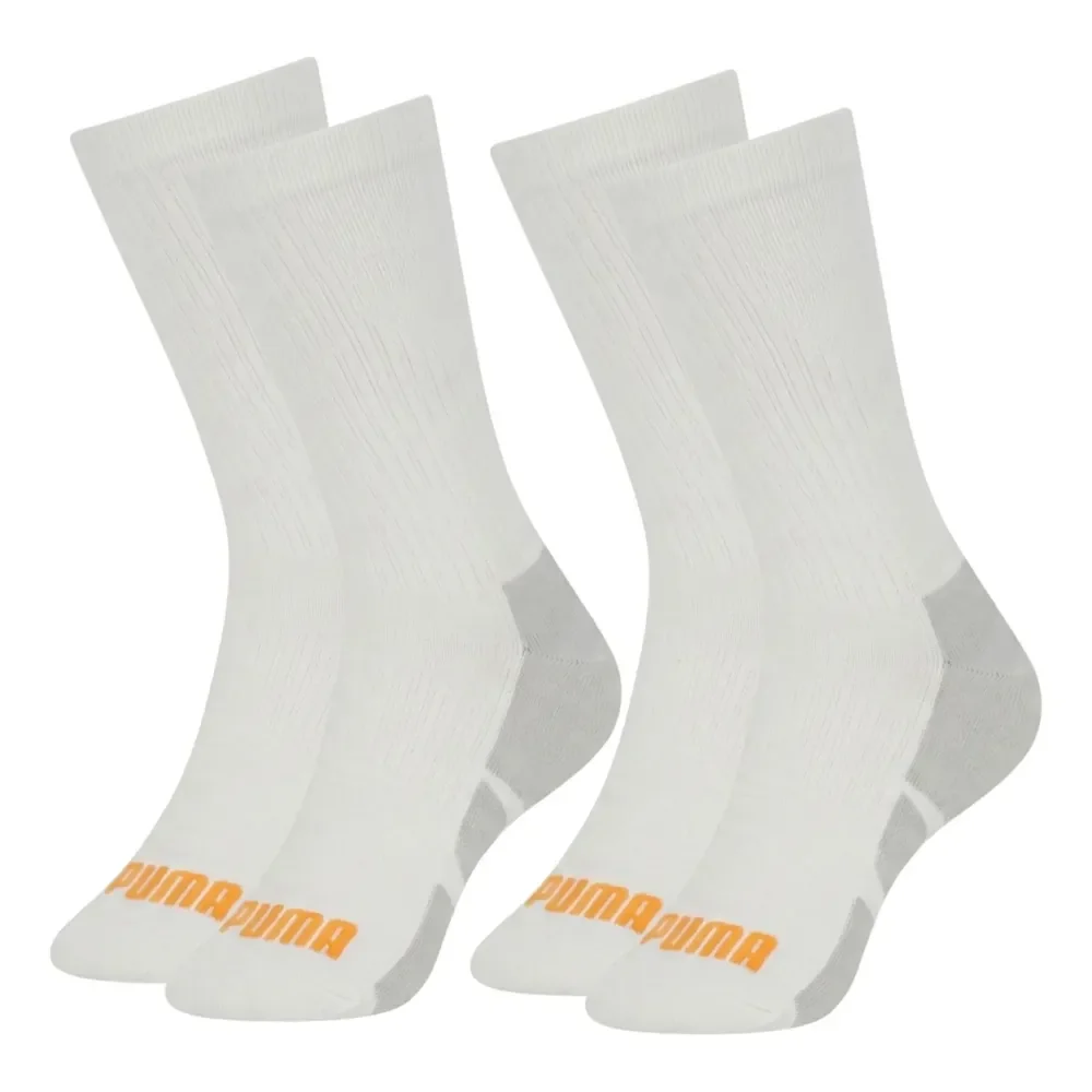 Kit com 2 Pares Meia Puma Cano Alto Poliamida