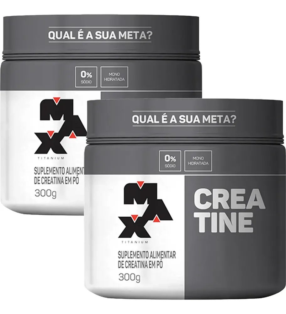 Kit com 2x Creatina 100% Max Titanium 300g