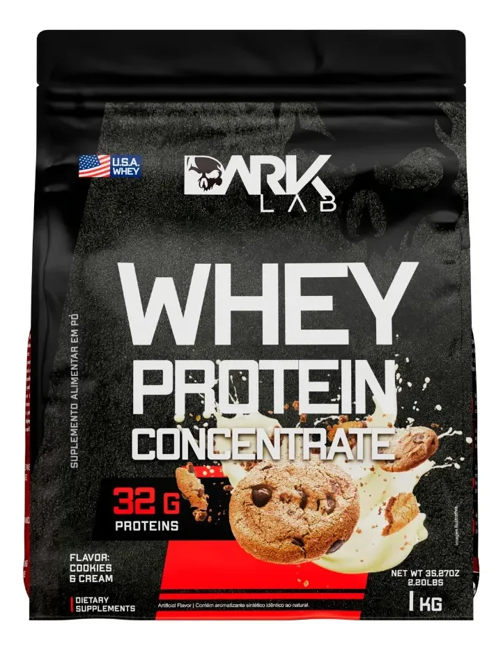 ✨Whey Protein Concentrado 1kg Cookies & Cream Dark Lab✨️