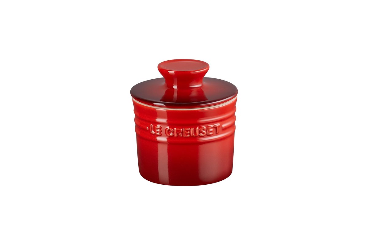 ✨Le Creuset Pote para Manteiga 170 ml Cerâmica Vermelho✨️
