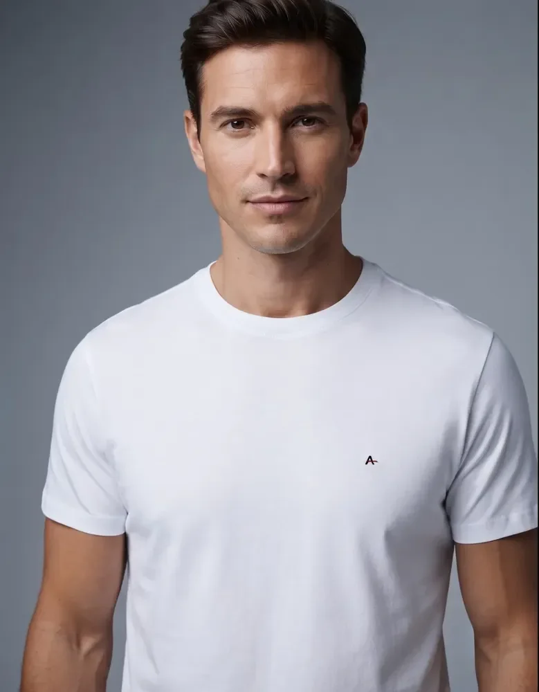 Camiseta Aramis Masculina Branca Original Basica Algodão