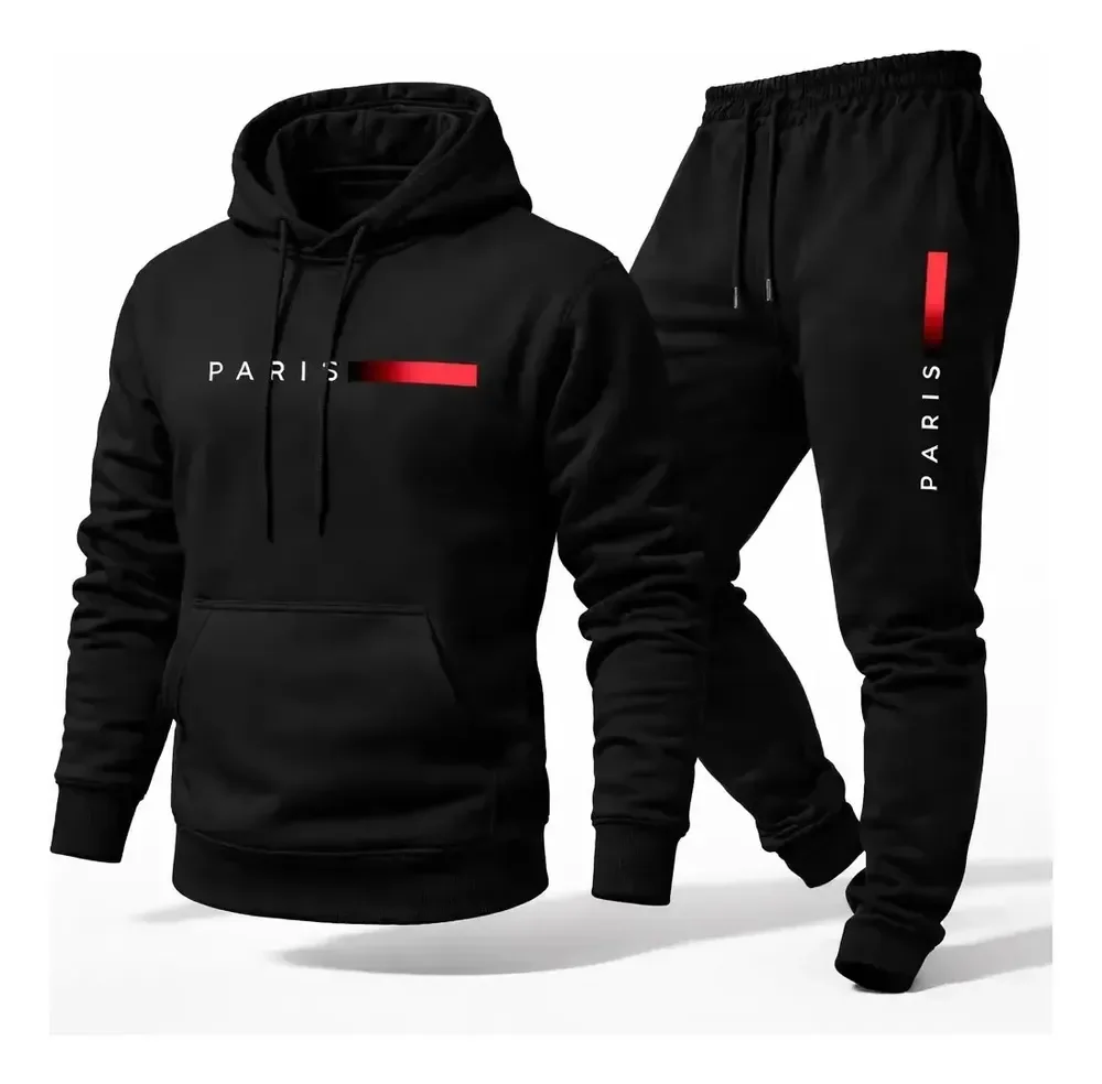 Conjunto Moletom Paris Kit Calça E Blusa Frio