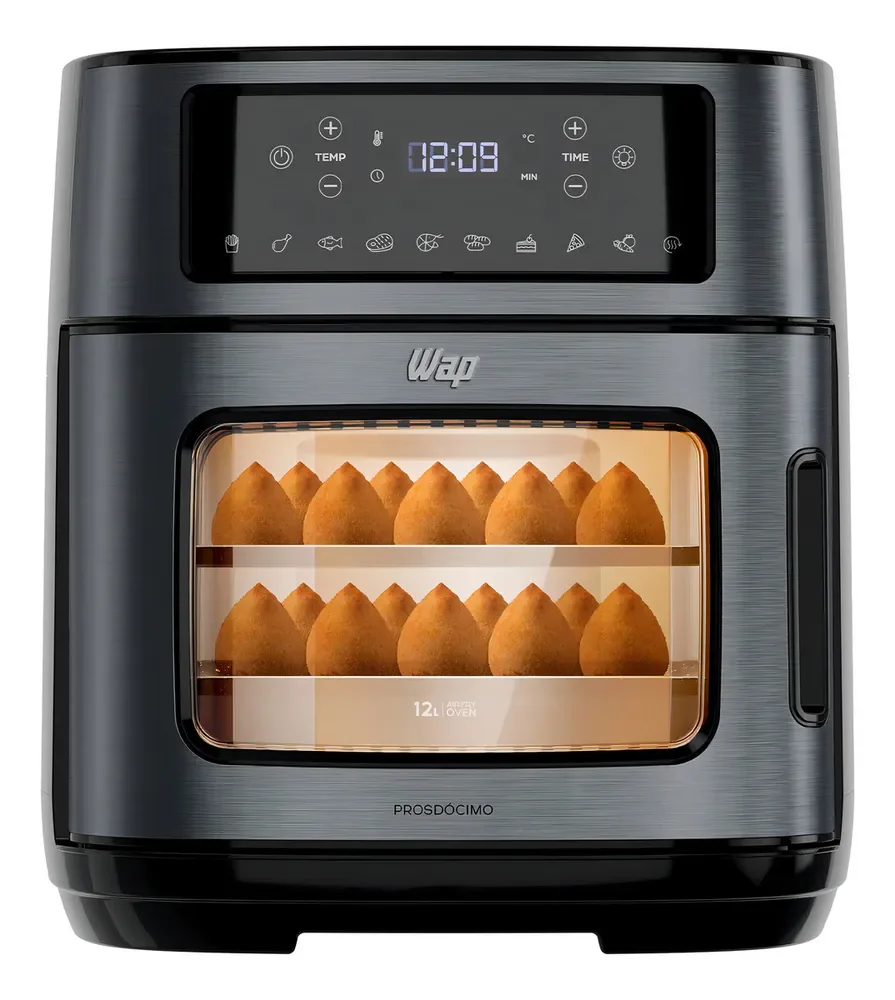 Fritadeira Elétrica Air Fryer Oven Black INOX WAP WAOD2