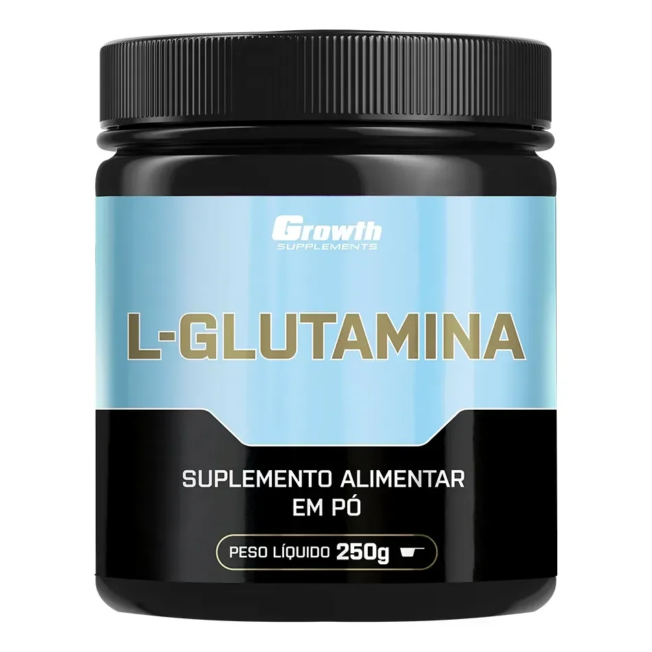 ✨L-glutamina 250g Growth Supplements - Sem Sabor Em Pó✨️