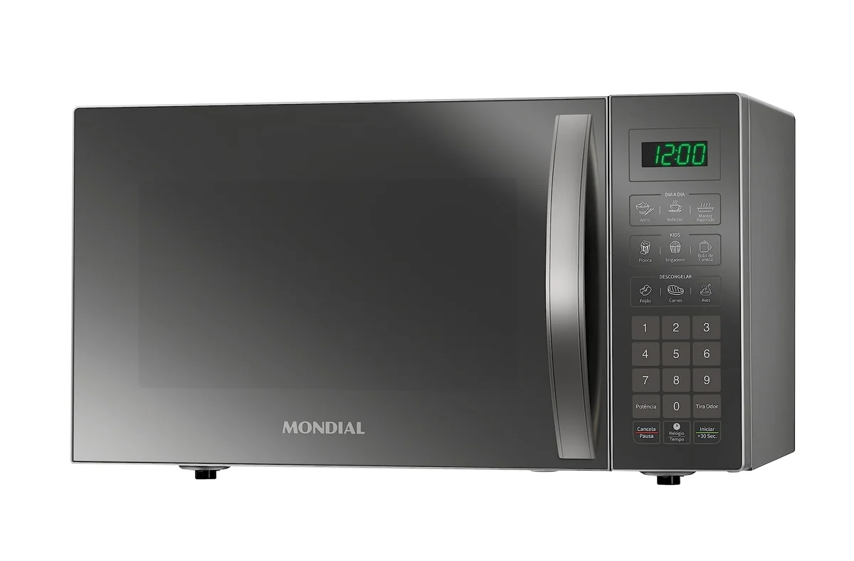 MONDIAL Micro-Ondas, Espelhado, 1400W, 110V - MO-02-34-E