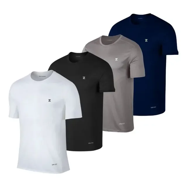 Kit 4 Camisetas Dry Fit Academia Exercícios Plus Size Treino