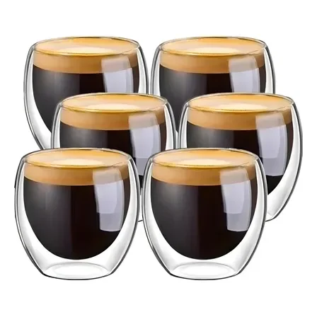 Copos De Vidro Borosilicato Duplo Nespresso 6 Unidades