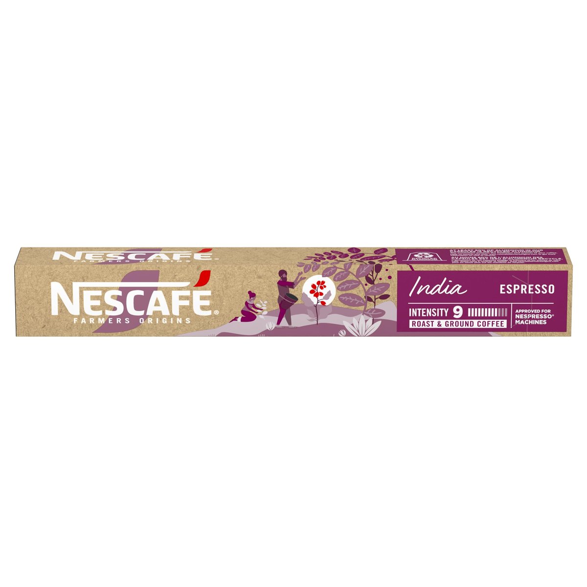 ✨Café em Cápsula Compatível com Nespresso Nescafé Farmers Origins Índia 10 Cápsulas✨️
