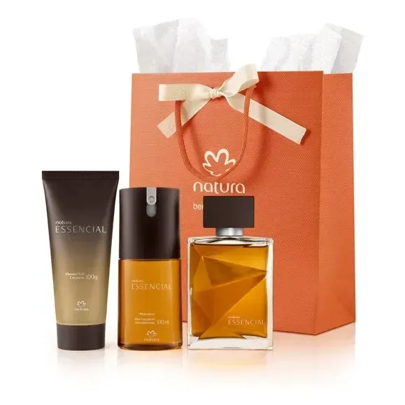 🟠 Presente Natura Essencial Completo (3 produtos)