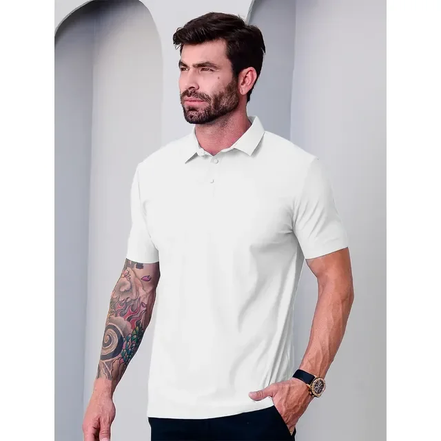 Camisa Polo Tecido Tech
