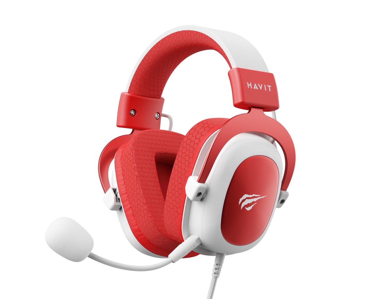 Havit Headphone Fone de Ouvido H2002d Red, Gamer