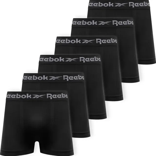 Kit 6 Cuecas Boxer Reebok Microfibra
