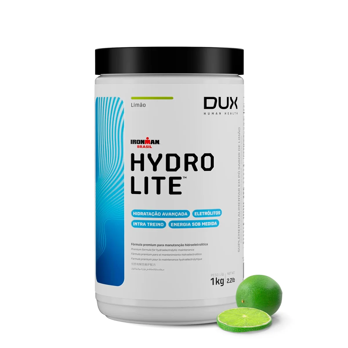 DUX HUMAN HEALTH Hydrolite 1000g Limão – Hidratação e Energia para Treinos