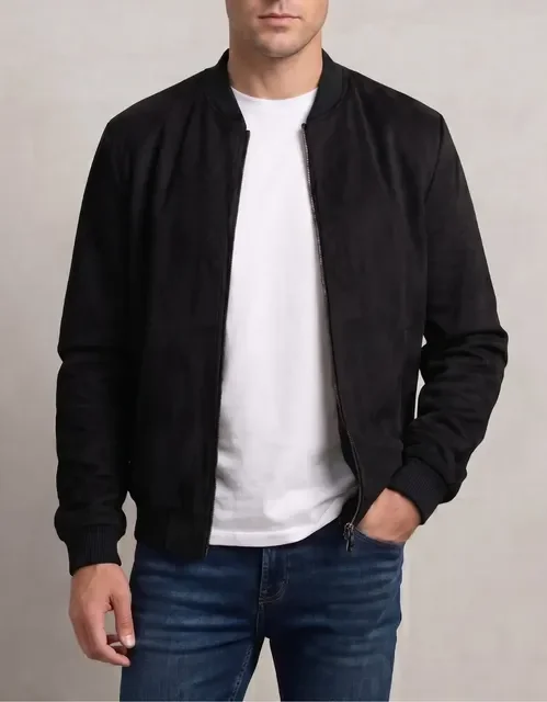 ⚫️ Jaqueta Masculina Bomber Suede Premium
