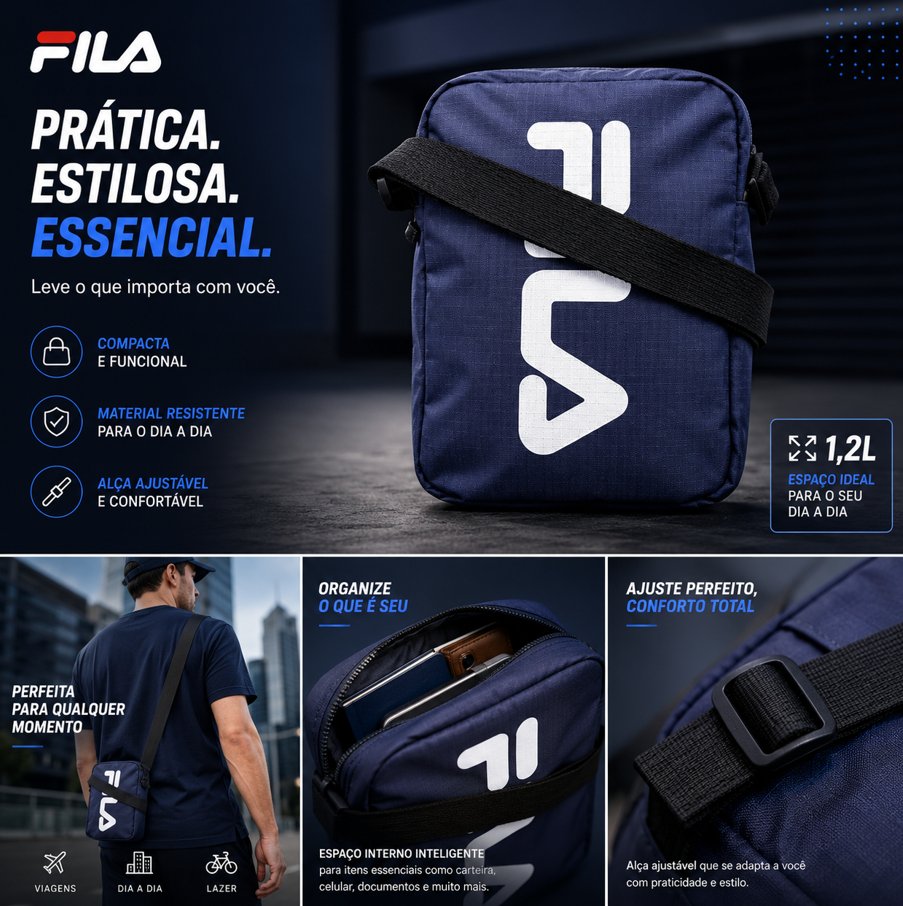 ✨Bolsa Lateral Fila Prime 1,2L✨️
