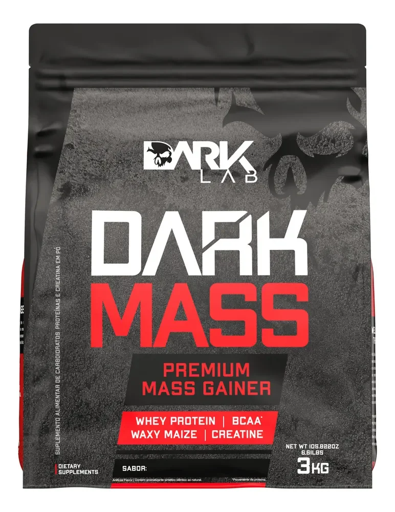 ✨Hipercalórico Dark Mass 3kg Dark Lab Sabor Baunilha✨️