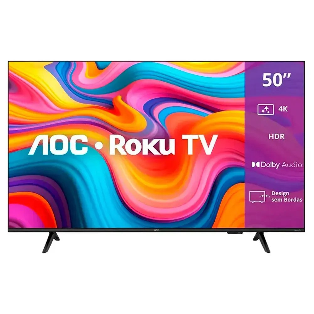🛒Smart Tv AOC 50'' Roku 4K UHD DLED Wi-Fi Dolby Audio 50U7066