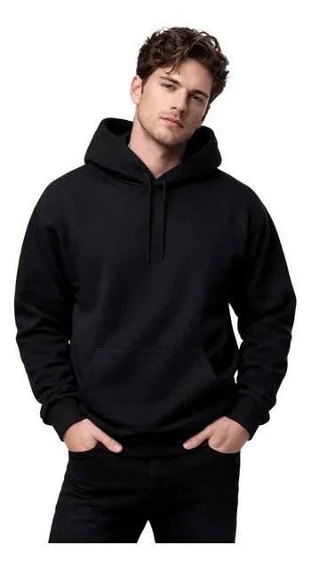 Blusa De Frio Moletom Estilo Canguru Com Capuz Bolso Macio (P ao XG)