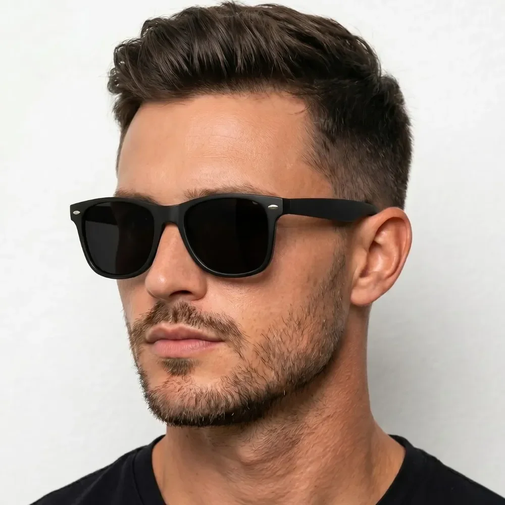 Óculos de Sol Escuro Moderno com Proteção UV400