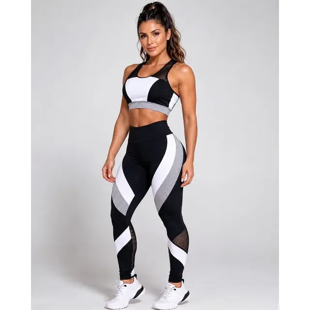 Conjunto Fitness Academia Top E Legging Zero Transparência