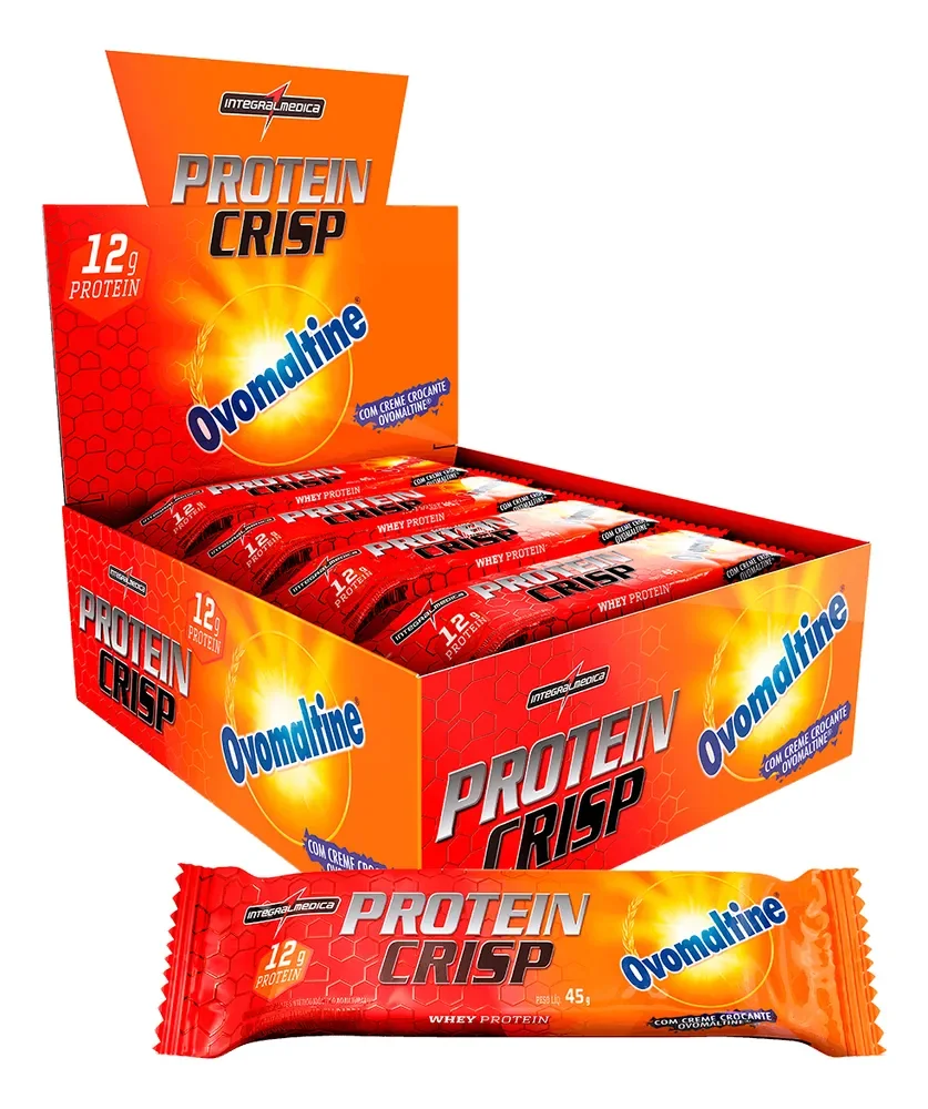 Barra Whey Crisp Bar Ovomaltine (12 Unidades)