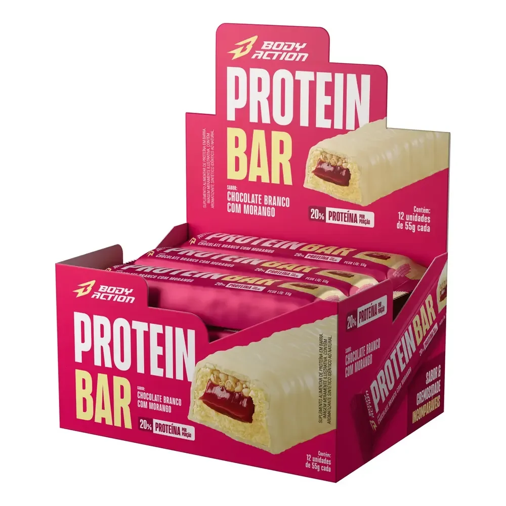 Barra de Proteína Bodyaction (Caixa c/ 12)