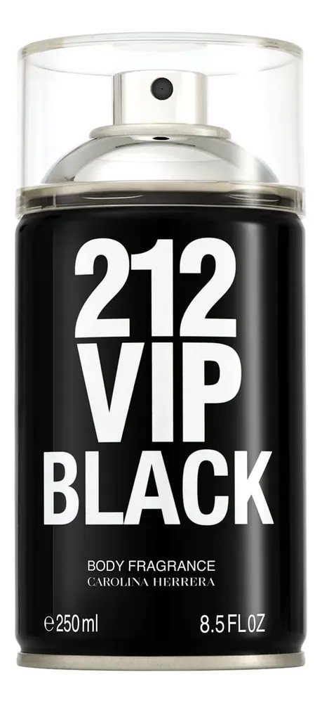 Body Spray Carolina Herrera 212 VIP Men Black 250ml