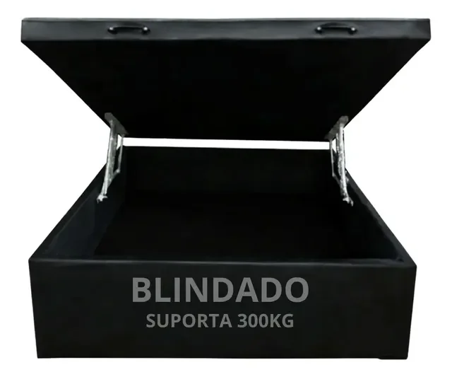 Cama Baú Casal Com 30cm De Prof. Blindado Luxo ​