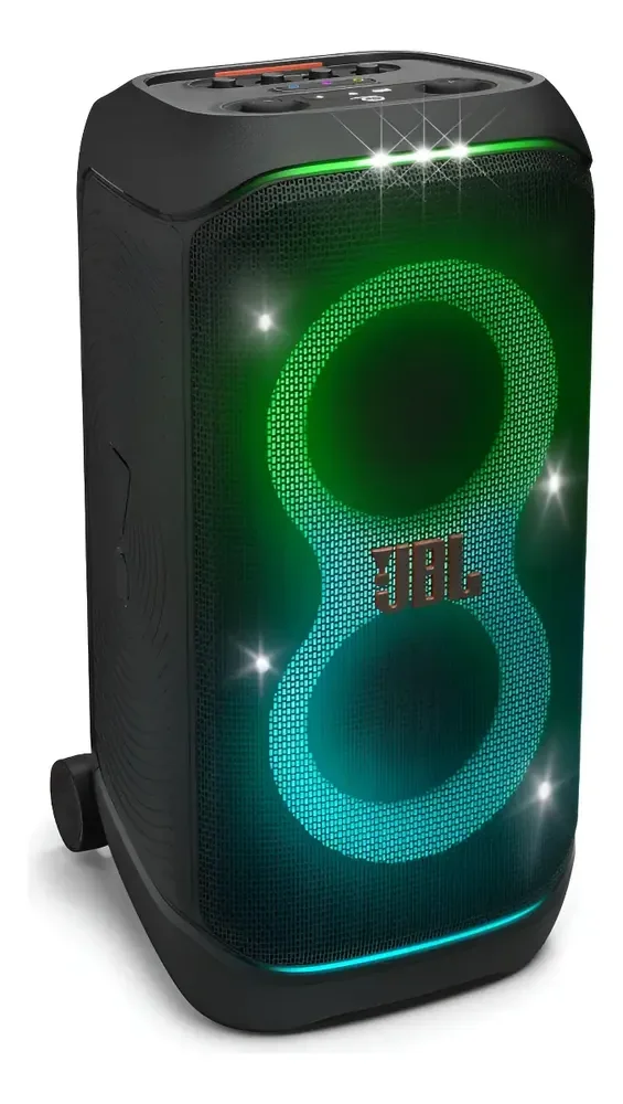 🔊 Caixa de Som JBL PartyBox Stage 320 Bluetooth Portátil Com Show de Luzes e Resistente a Respingos – 240W RMS Preta