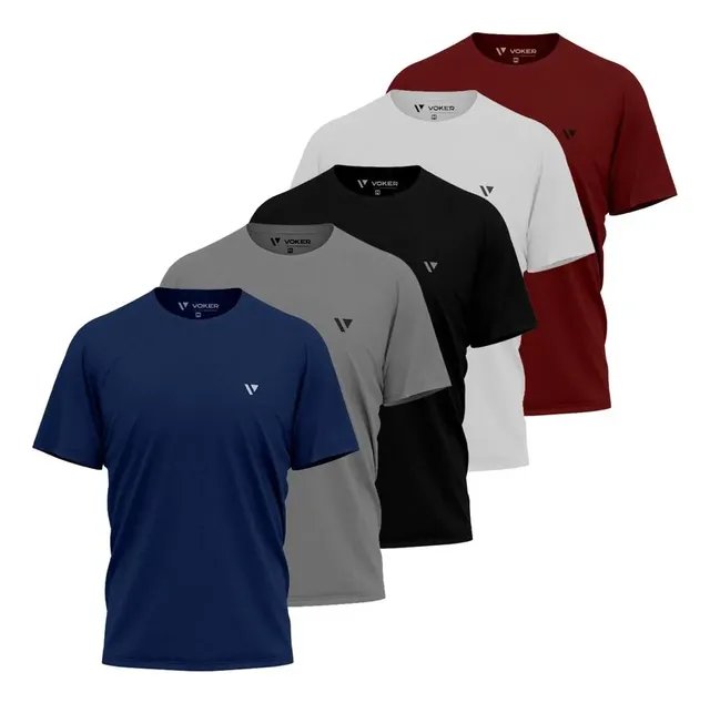 Kit 5 Camisetas  Slim Voker