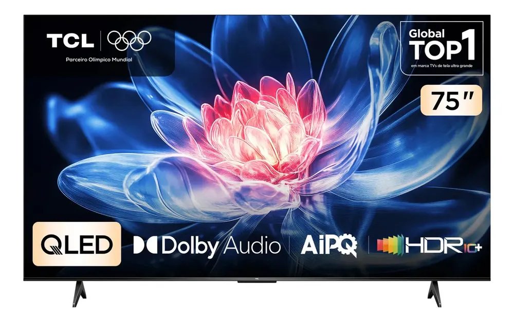 ✨TCL, Smart TV 75" T6C, 4K QLED, Tela HVA, HDR10+ e Google TV✨️