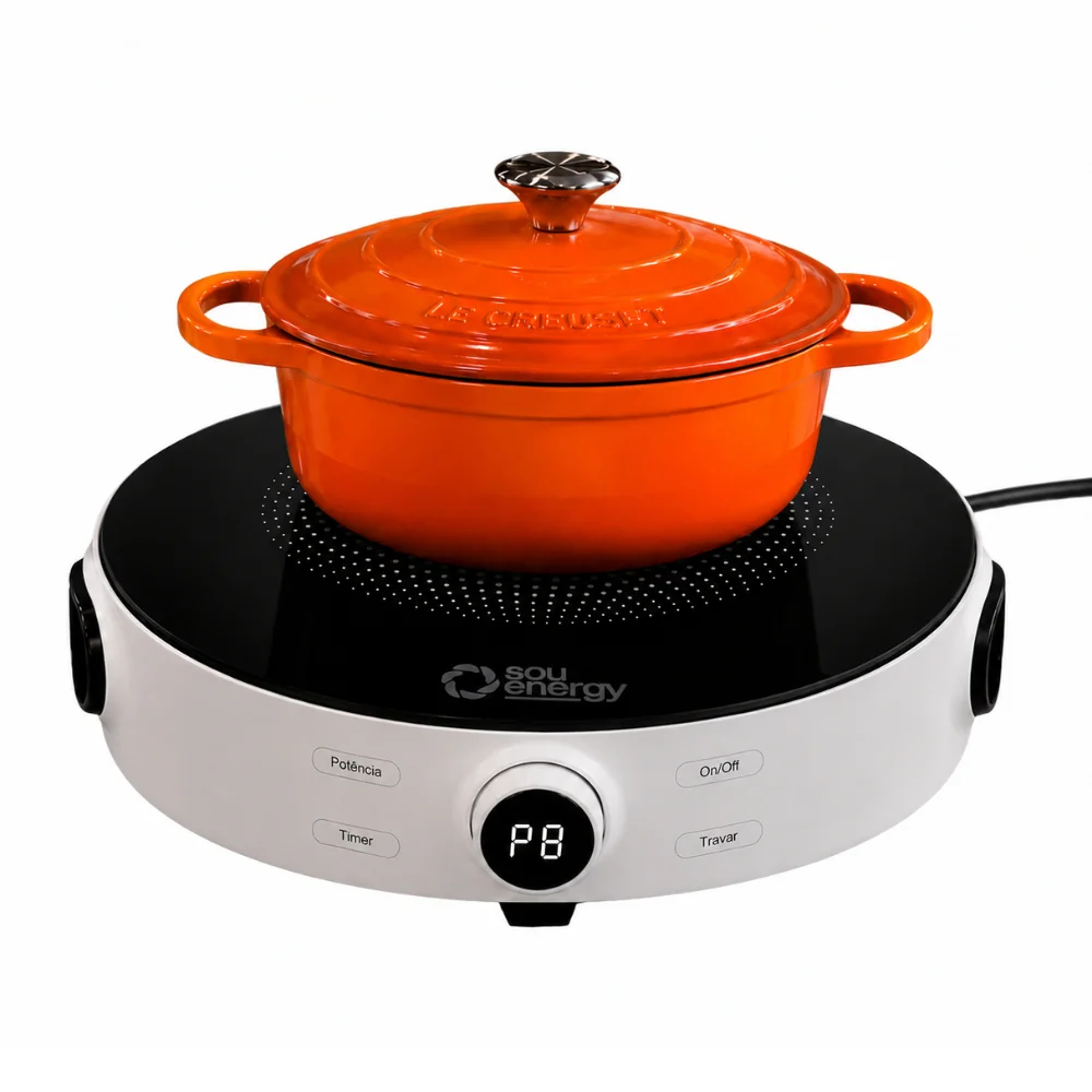 ✨Fogão Cooktop 1 Boca Indução Portátil 2000W