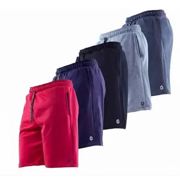 Kit 5 Bermuda Short Moletom Masculino Bolso Academia Corrida (P ao GG)